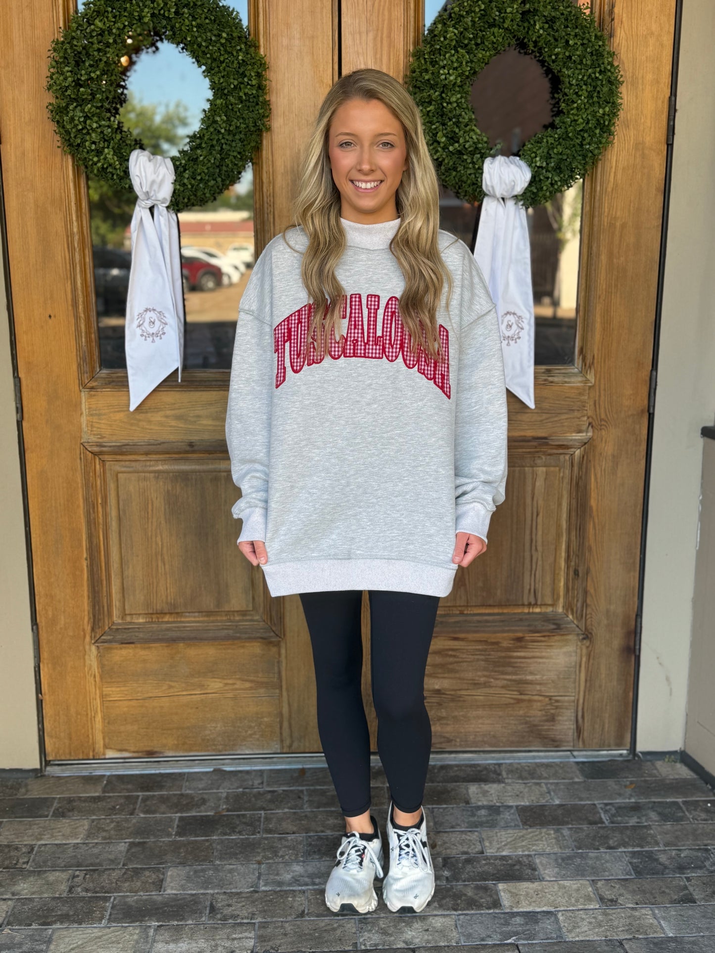 Tuscaloosa Gingham Mock Neck