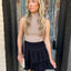Ruffle Layer Mini Skort- Black