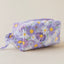 Quilted Cosmetic Pouch- Bouquet Purple
