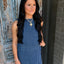 Eden Denim Skort Set