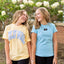 Lulu Mac Tee- Butter/Baby Blue