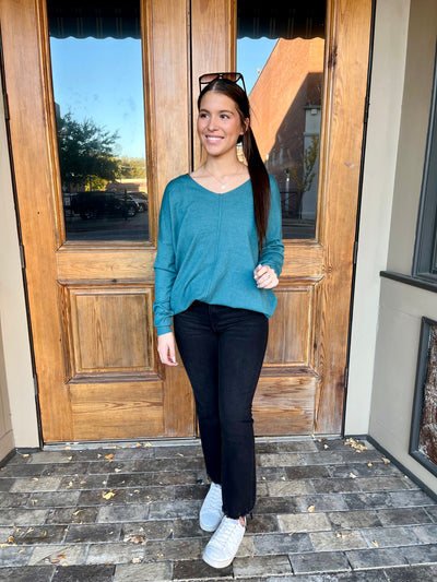 The Dax Sweater- Teal