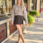 Dotty Darling Cardigan- Mocha