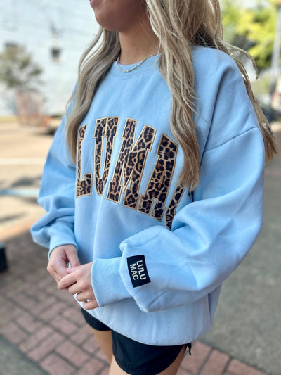 Lulu Mac Sweatshirt- Baby Blue