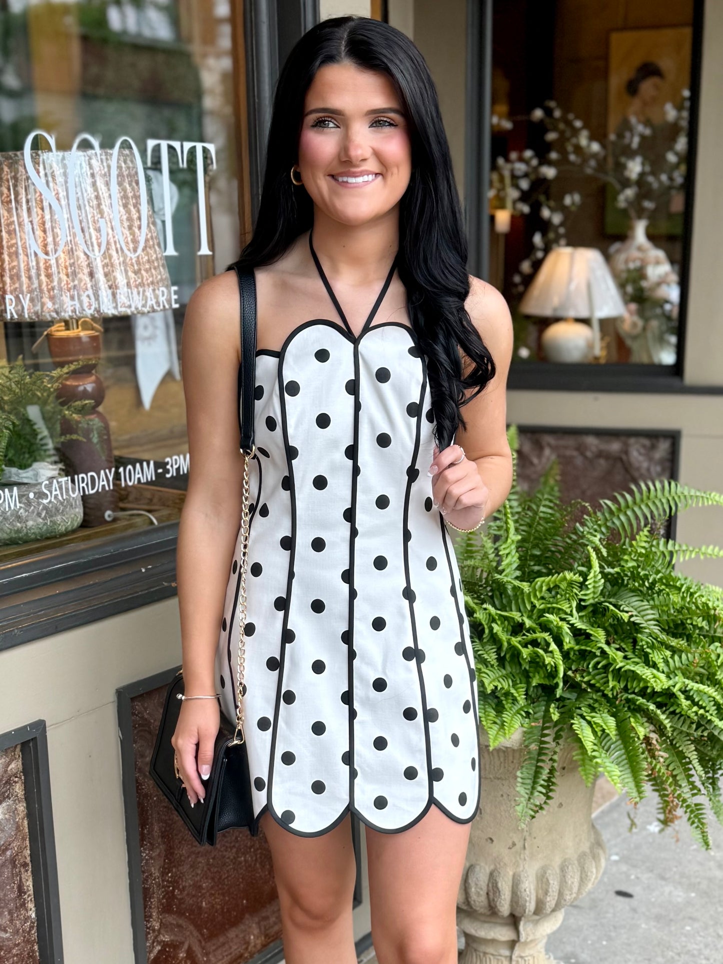 Polka Dot Mini Dress