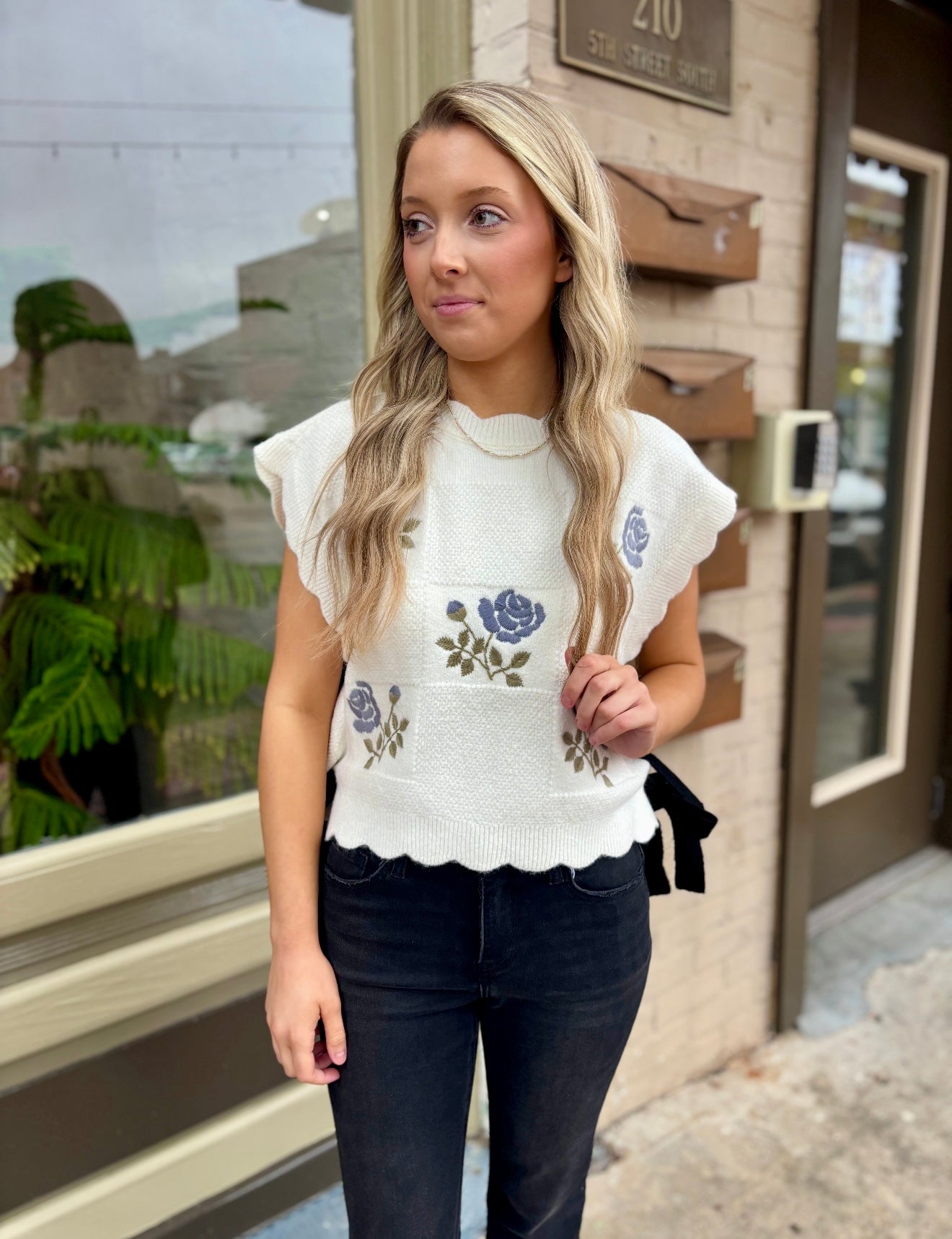 Bound in Bloom Top- Cream