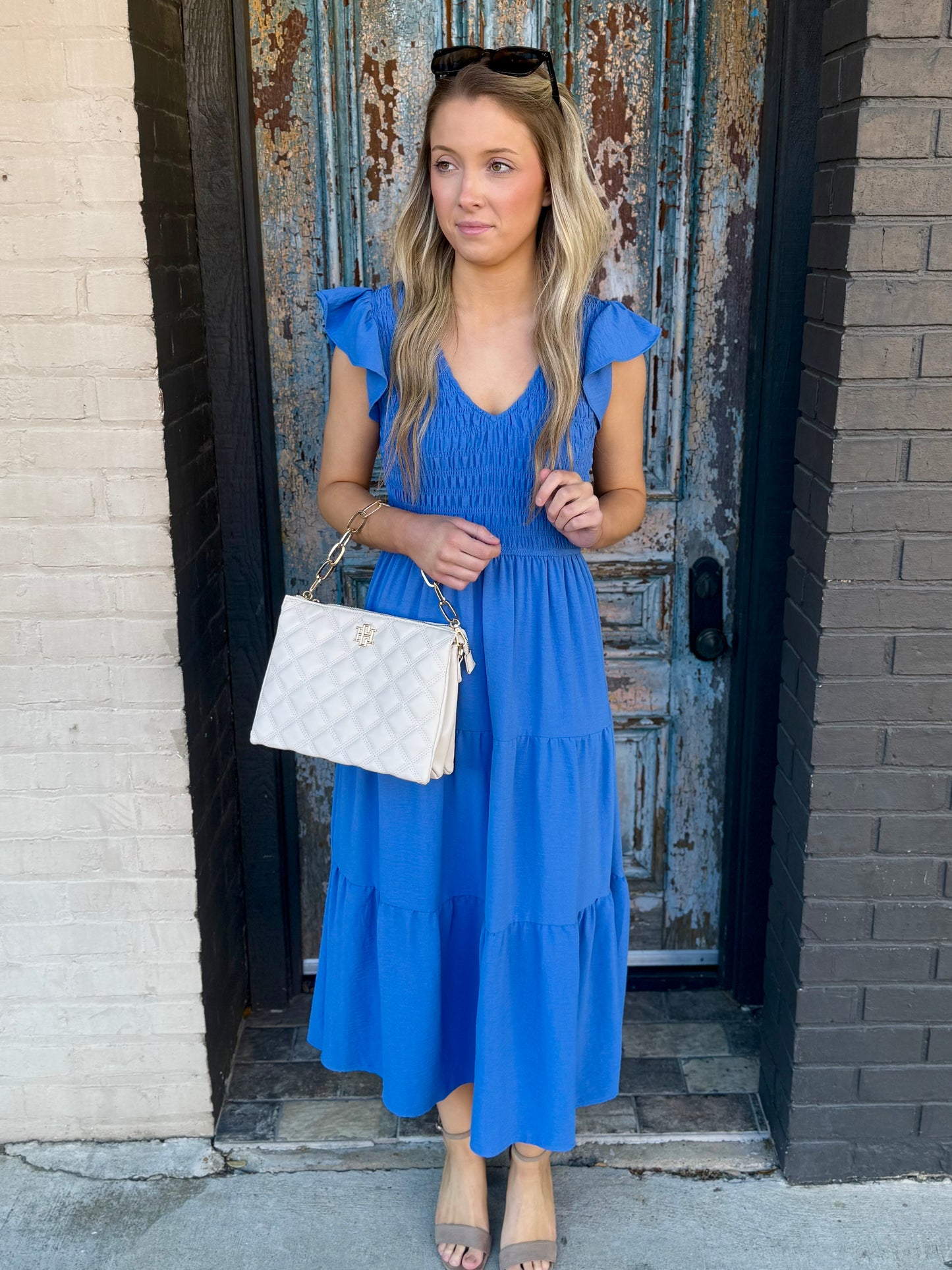 Never Disappointing Dress- Blue
