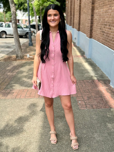 Open Back Mini Dress