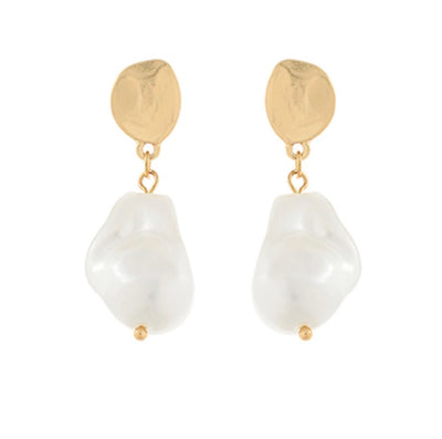 Baroque Pearl Dangle Earrings