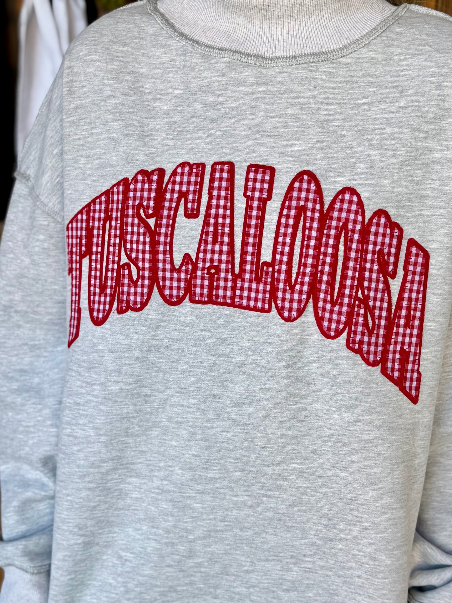 Tuscaloosa Gingham Mock Neck
