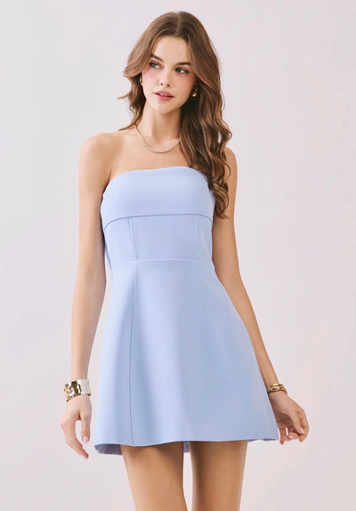 Bow Romper- Blue