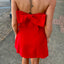 Bow Romper- Red