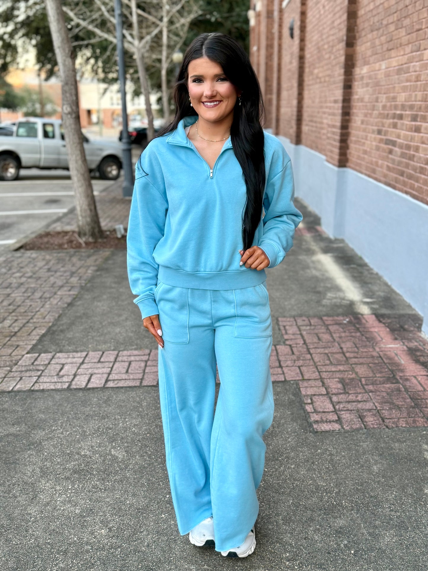 Tyler Drawstring Sweatpants- Blue