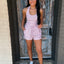 Polka-Dot Halter Set- Pink