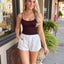 Millie Stripe Tank- Plum
