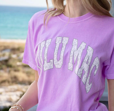 Lulu Mac Tee- Violet/Camo