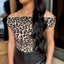 Leopard Scoop Neck Top