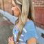 Knit Maxi Dress- Sky Blue