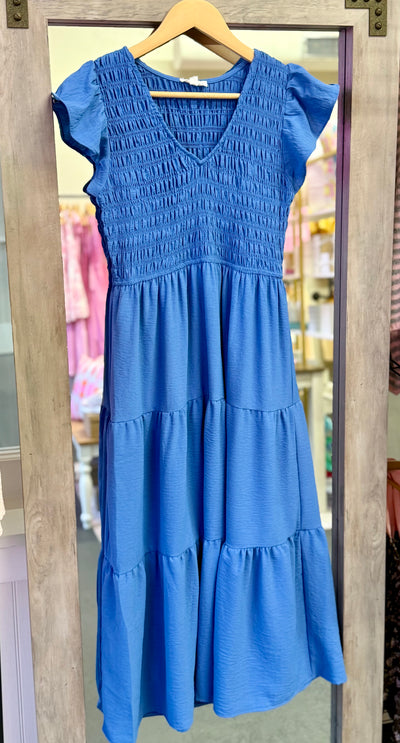Never Disappointing Dress- Blue