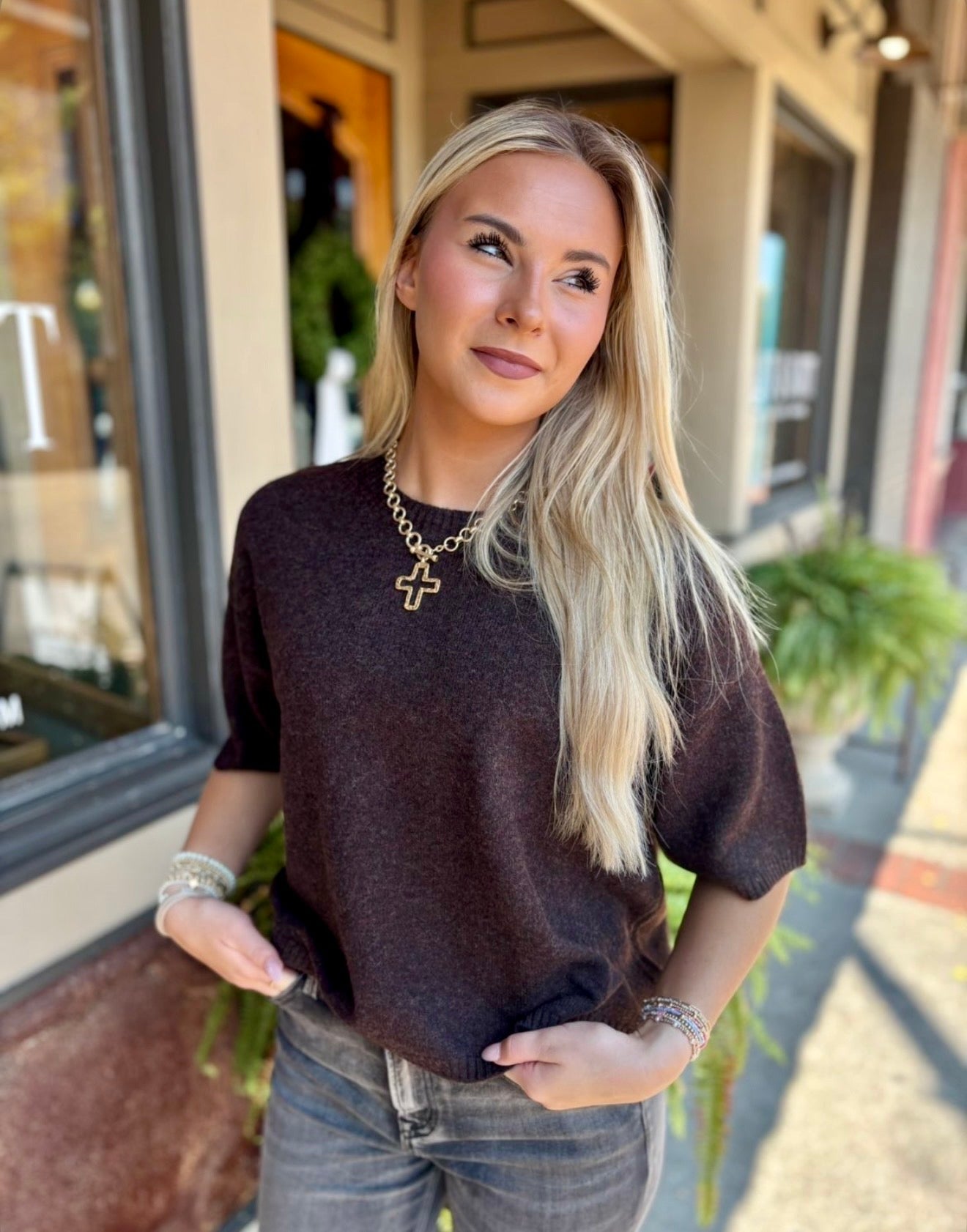 Coley Sweater- Chocolate