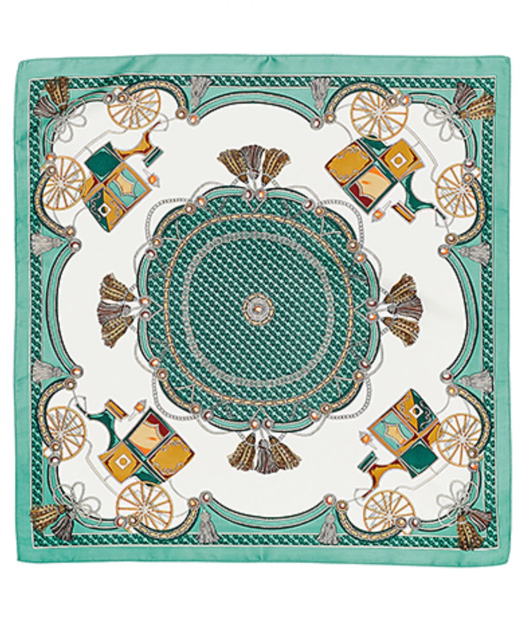 Carriage Print Silky Bandana