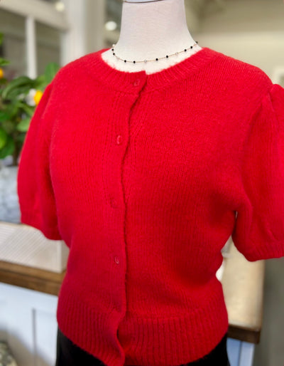 Warm & Fuzzy Sweater- Red