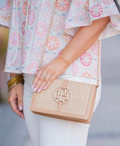 Cecilia Crossbody- Natural Lattice