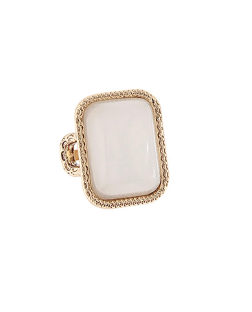 Ivory Stone Ring