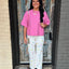 Polka Dot Denim- Ivory