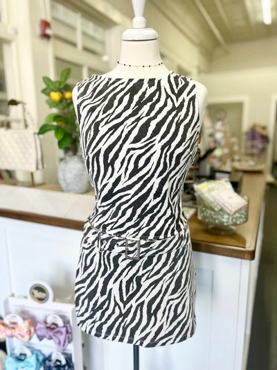 Zebra Print Skirt