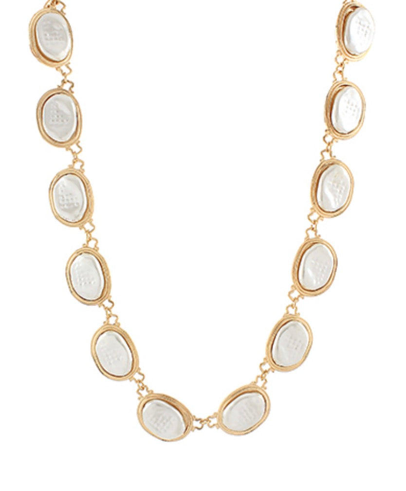 Oval Pearl Necklace