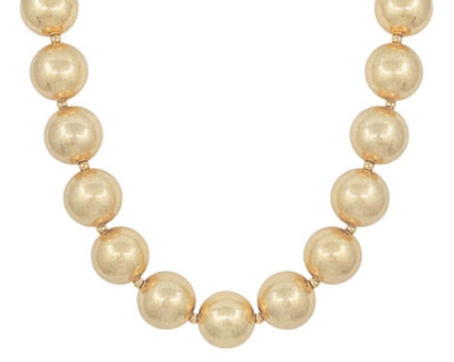 Gold Ball Necklace
