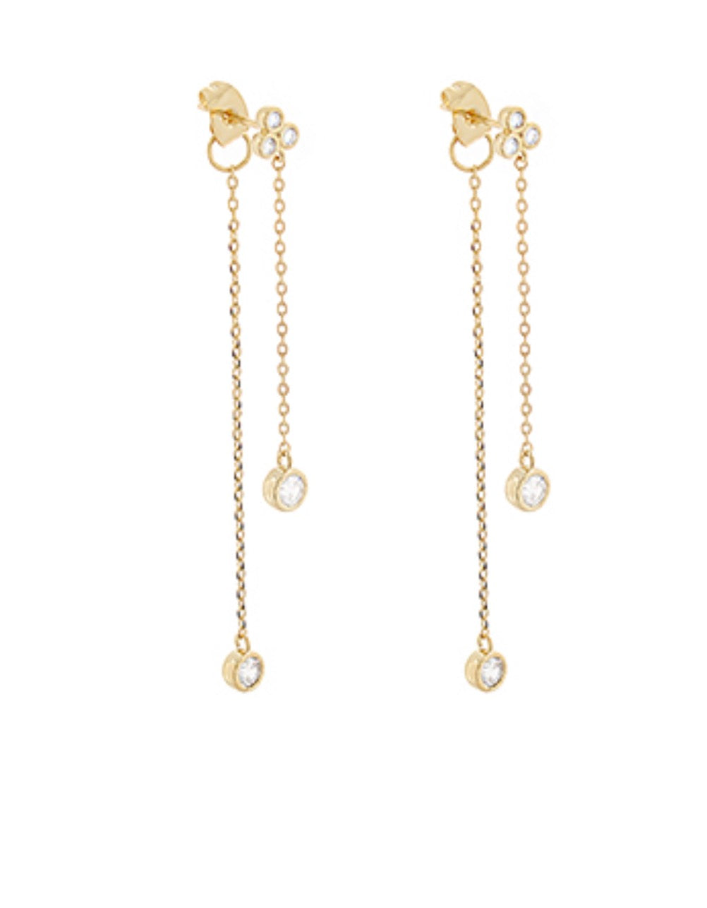 Cluster Drop Earrings