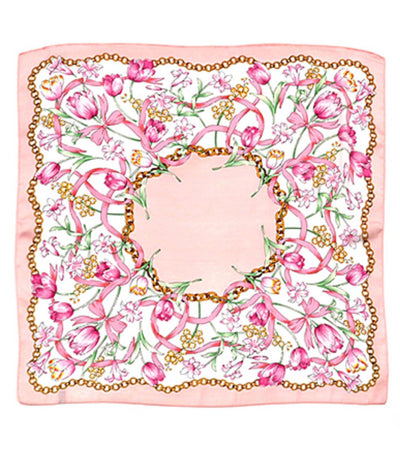 Floral & Chain Silky Bandana