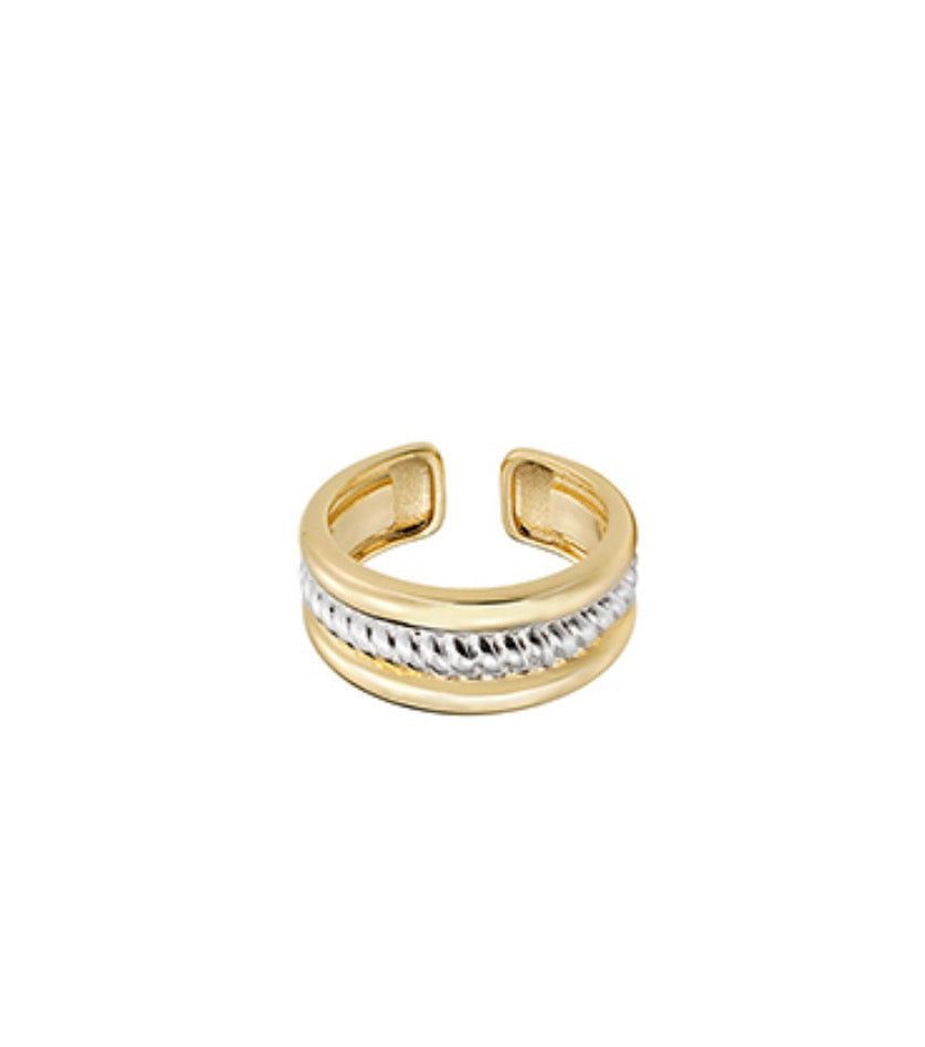 2 Tone Open Ring