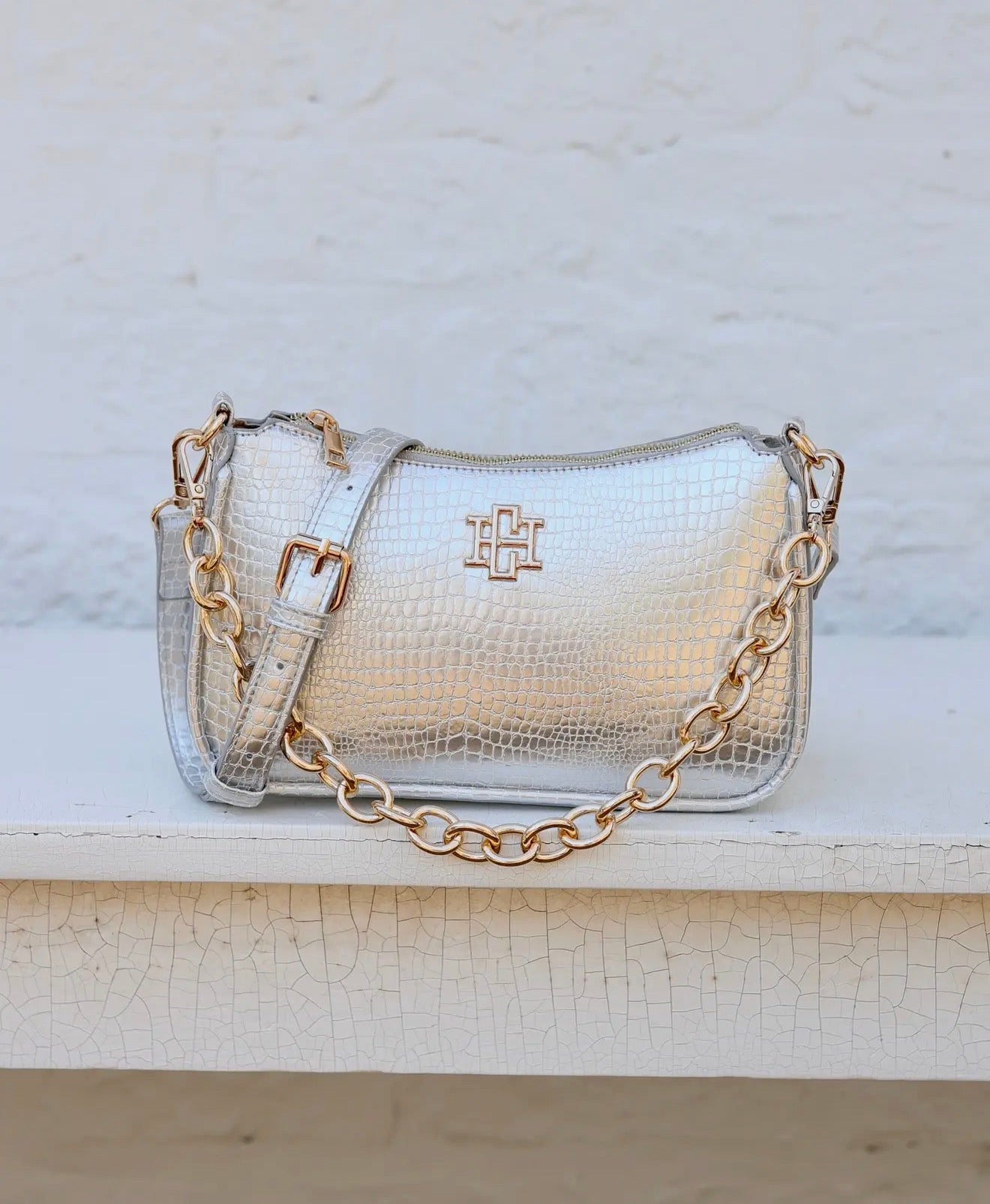 Joan Crossbody- Silver
