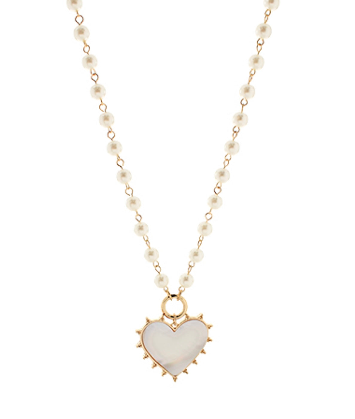 Pearl Heart Pendant Necklace