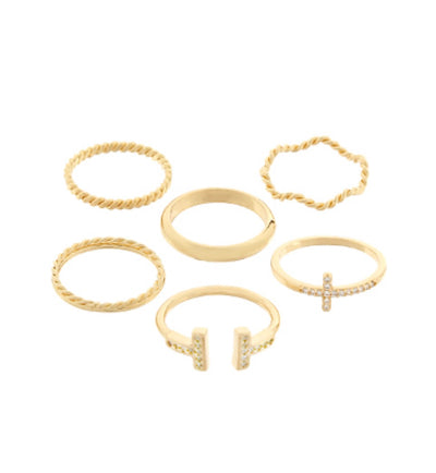 T + Cross Mix Ring Set- C