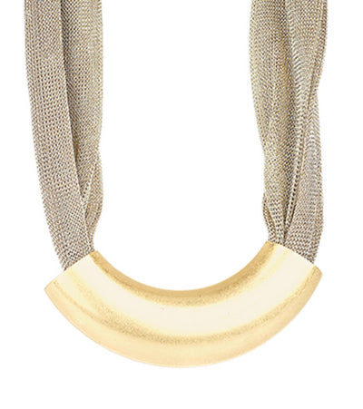 Bar & Mesh Necklace