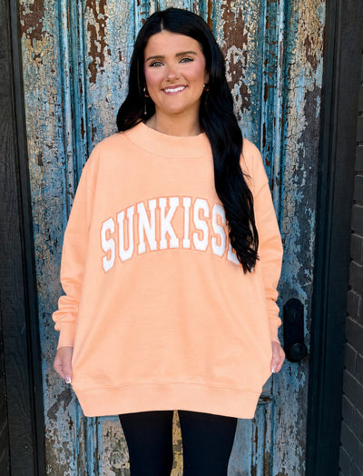 Sunkissed Mock Neck- Papaya