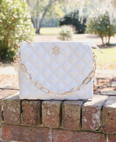 Jocelyn Crossbody Cream Quilted DQ