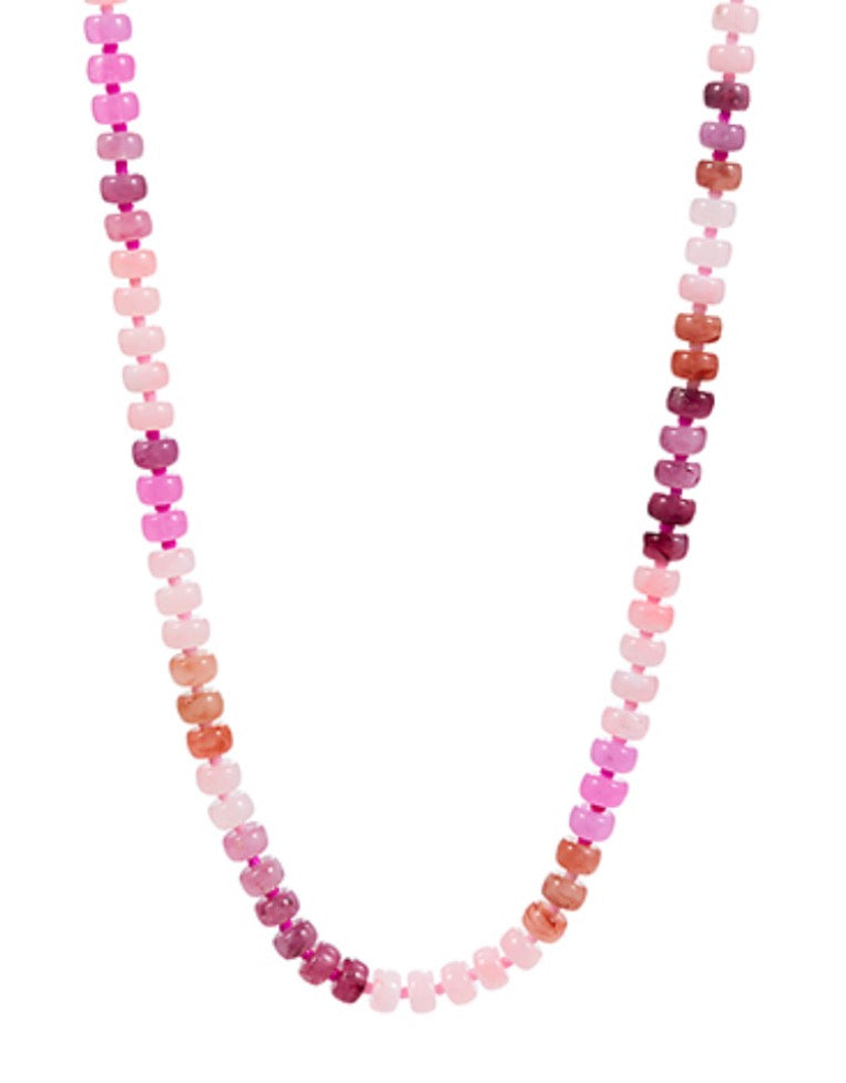 Pink Ombré Bead Necklace