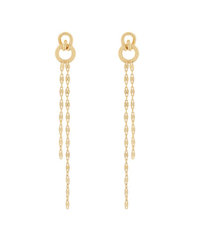 Knot & Chain Drop Earrings