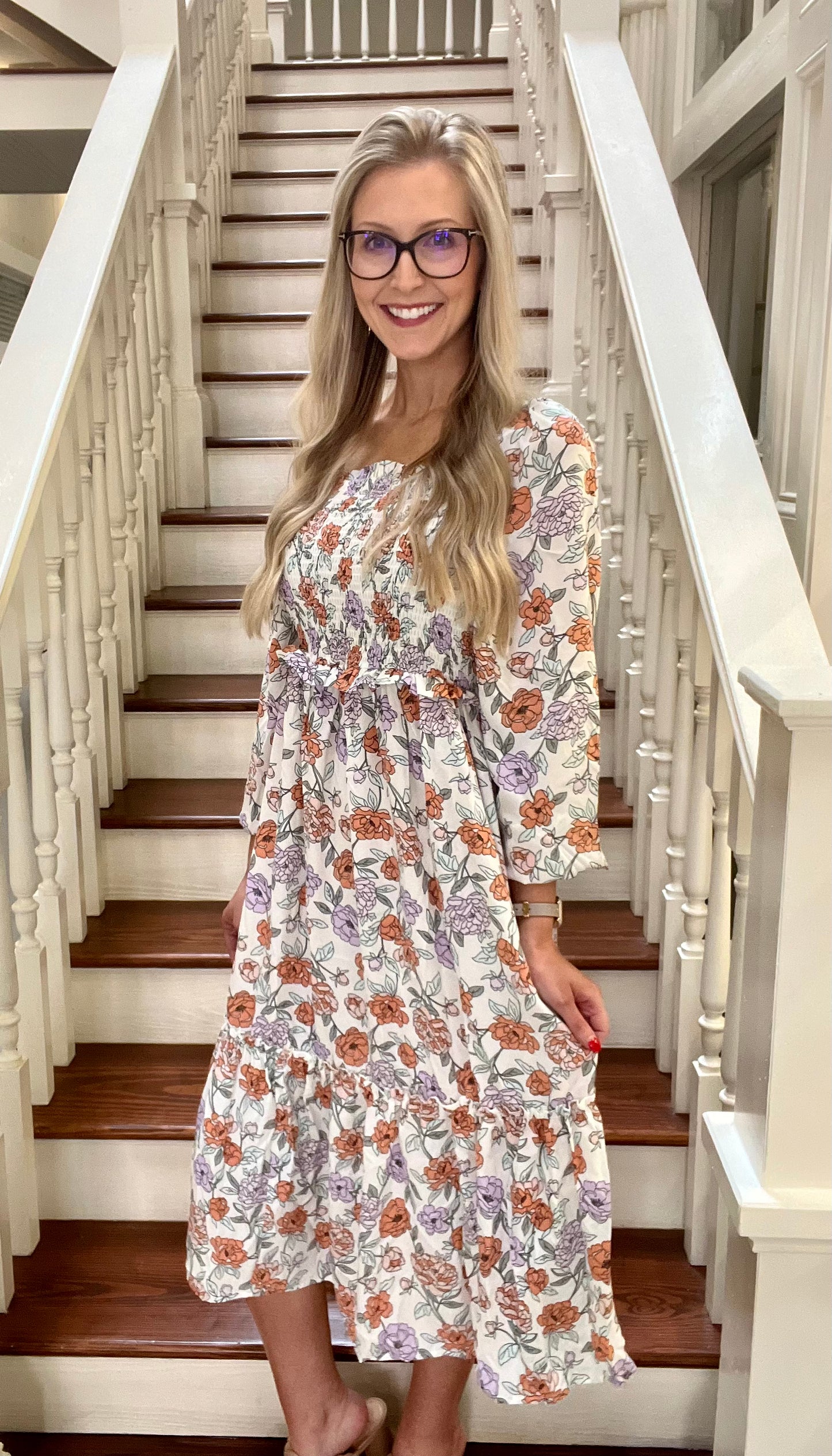 The Faye Floral Midi