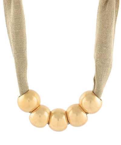 Ball & Mesh Necklace