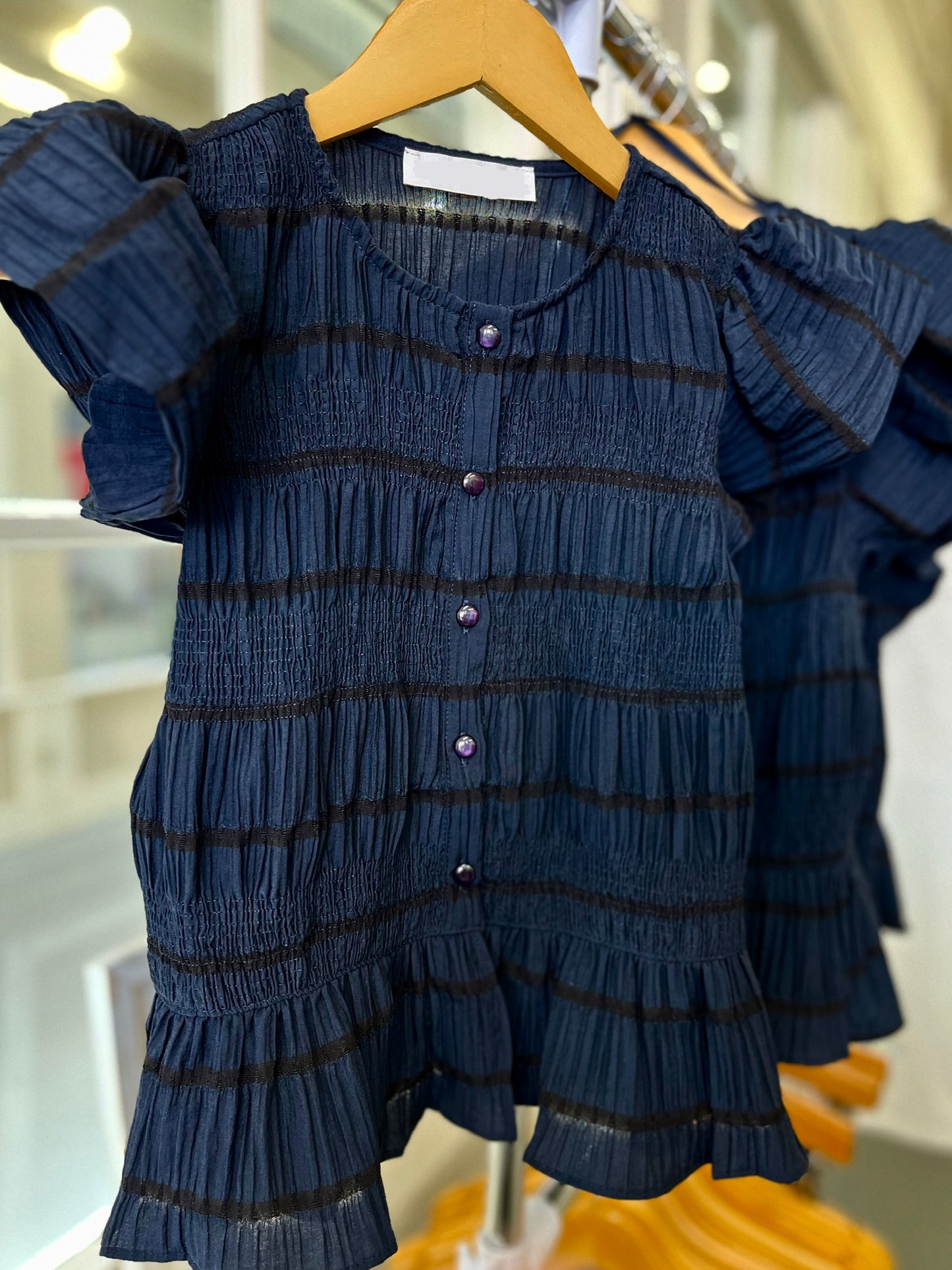 Textured Button Up Top