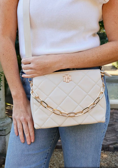 Jocelyn Crossbody Cream Quilted LD