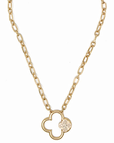 Clover Pendant Gold Necklace