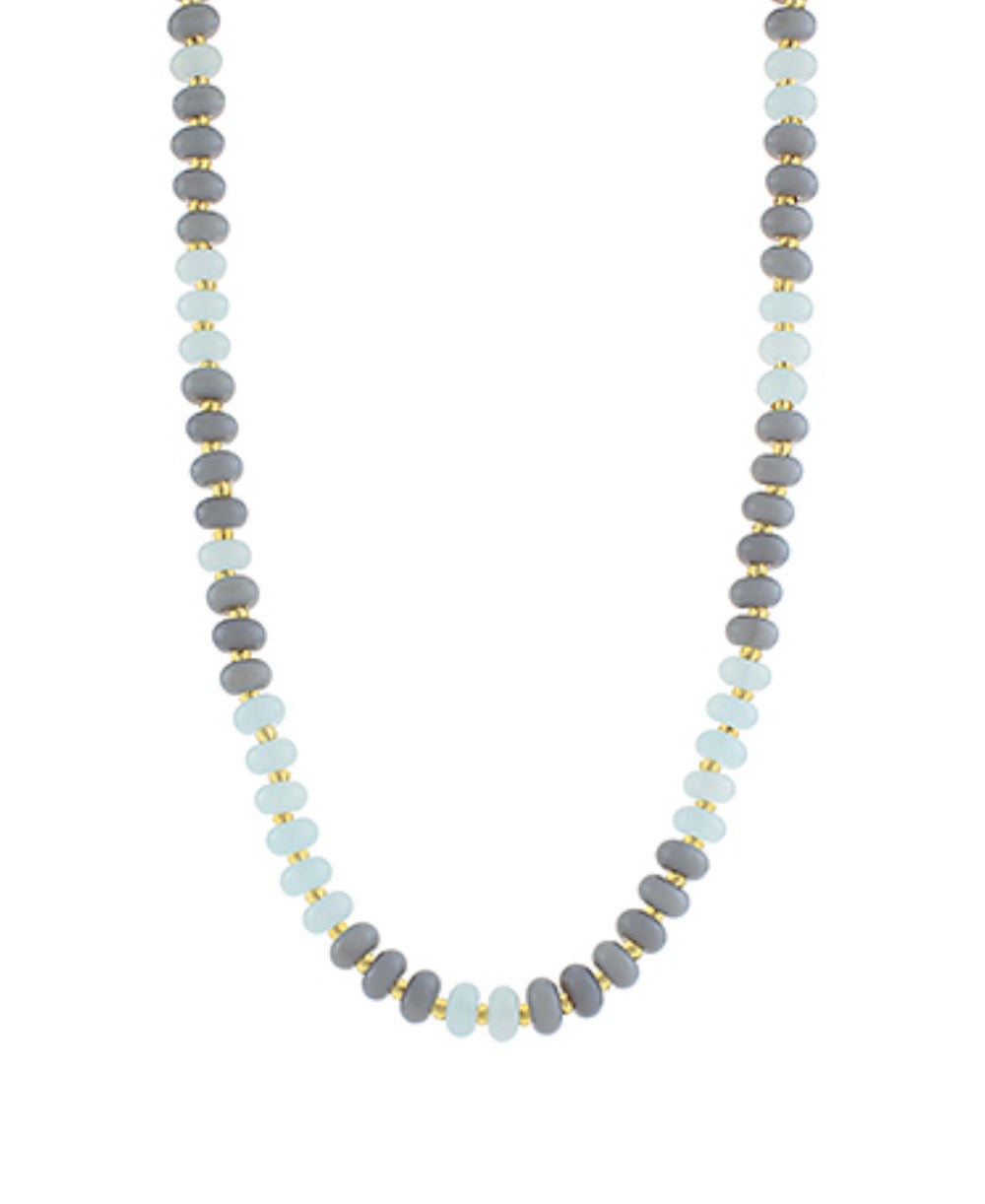 Rondelle & Bead Necklace- Multi