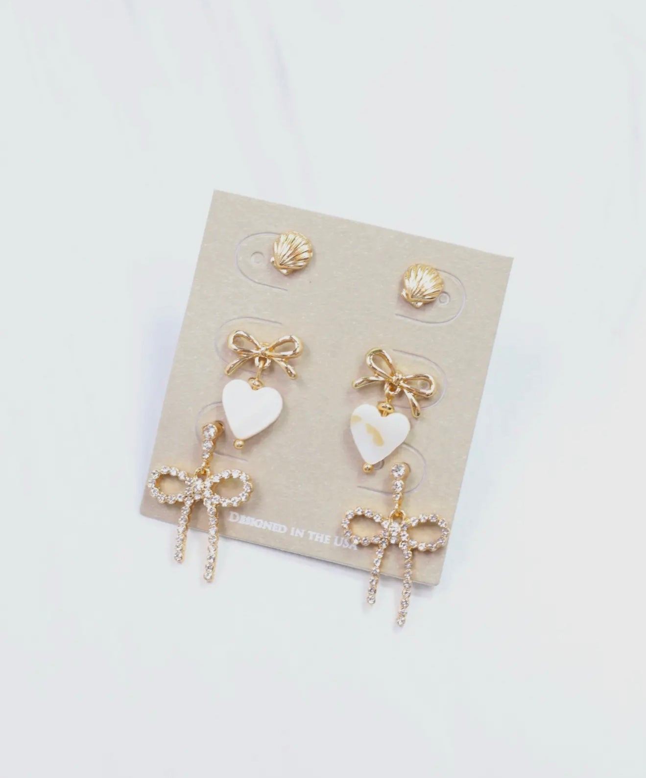Bow Earring Set